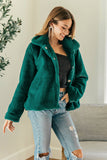 NEW!! Faux Fur Jacket in Emerald Green