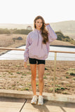 NEW & GB ORIGINAL!! Hoodie Sweatshirt in Lilac w/ Swarovski Crystal Drawstring