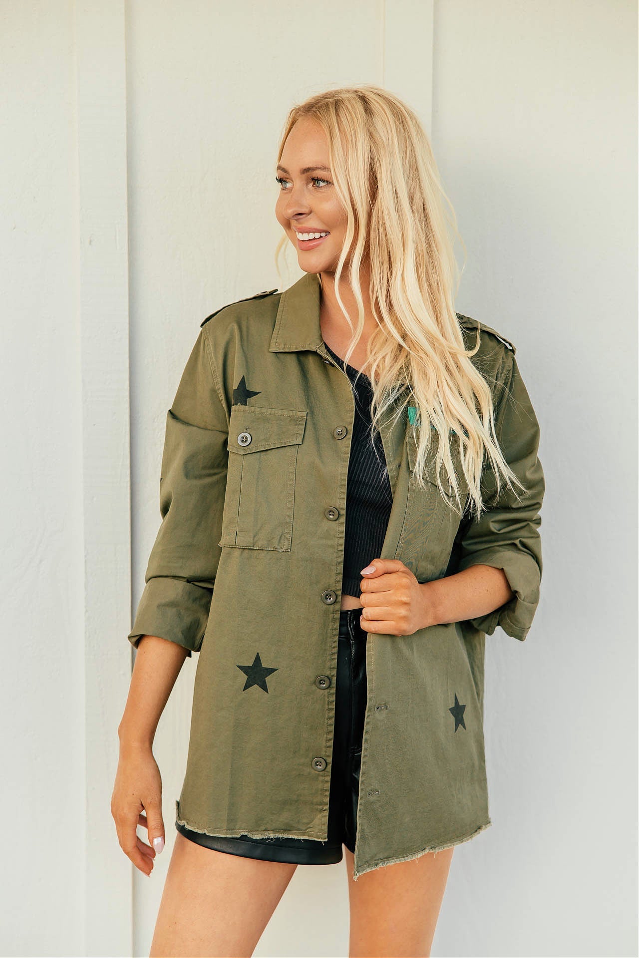 FINAL SALE!! Embellished Bee Shacket