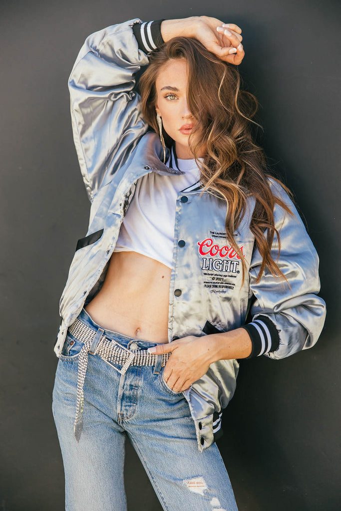 NEW!! The "Coors Light" Official Nylon Bomber Jacket