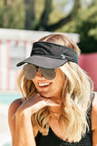 NEW!! Crystallized Washed Cotton Visor in Black