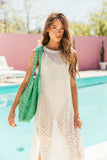 NEW!! Crochet Cover Up in Cream