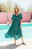 The Santorini Cover Up Dress in Teal