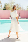 NEW!! The Santorini Cover Up Dress in White