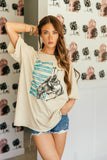 NEW!! Howdy Graphic Tee in Taupe