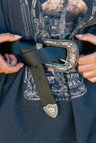AS SEEN ON ALLISON CLAIRE!! "The Outlaw" Engraved Western Belt
