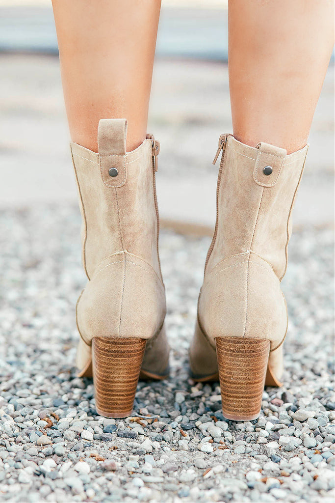 NEW!! The "Hailey" Faux Suede Boot in Khaki