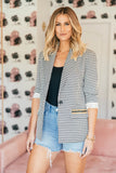 AS SEEN ON WHITNEY RIFE!! The Rock Studded Houndstooth Blazer