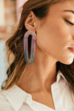 NEW!! Monaco Purple Ombre Crystal Drop Earring