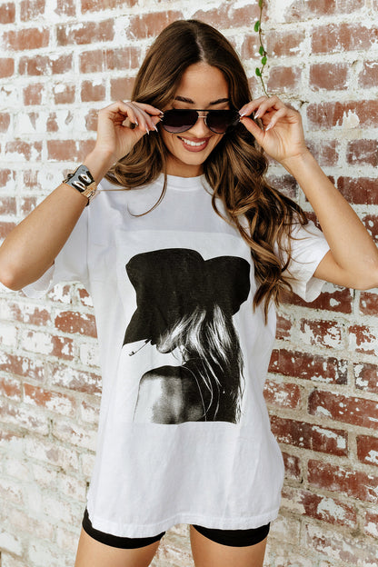 FINAL SALE!! The "Paris Cowgirl" Tee in White