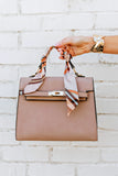 NEW!! Icon Structured Top handle Purse in Tan