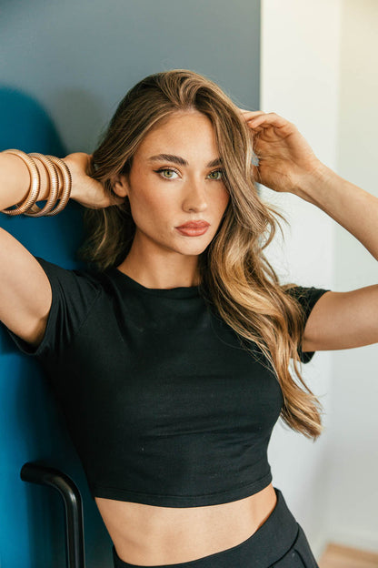 BEST SELLER!! Golden Hour Stretch Bracelet Set in Gold