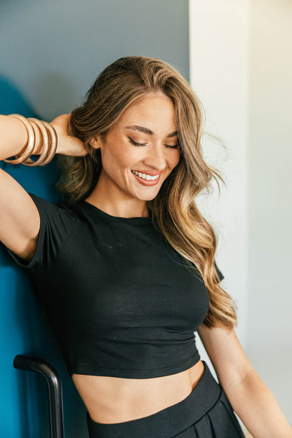 BEST SELLER!! Golden Hour Stretch Bracelet Set in Gold