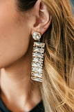 NEW!! Eva Gold Crystal Drop Earring