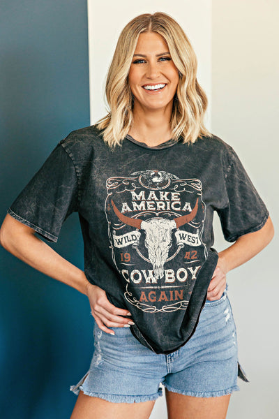 NEW!! Make America Cowboy Again Graphic Tee