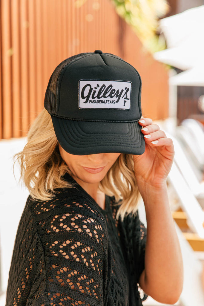 NEW!! Gilley's Texas Trucker Hat in Black