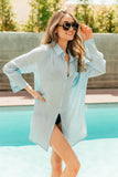 NEW!! The Tulum Long Sleeve Tunic in Blue