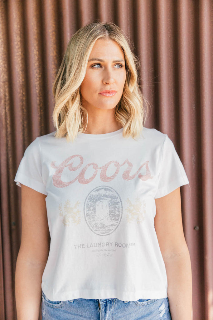 NEW!! Coors Tee in White