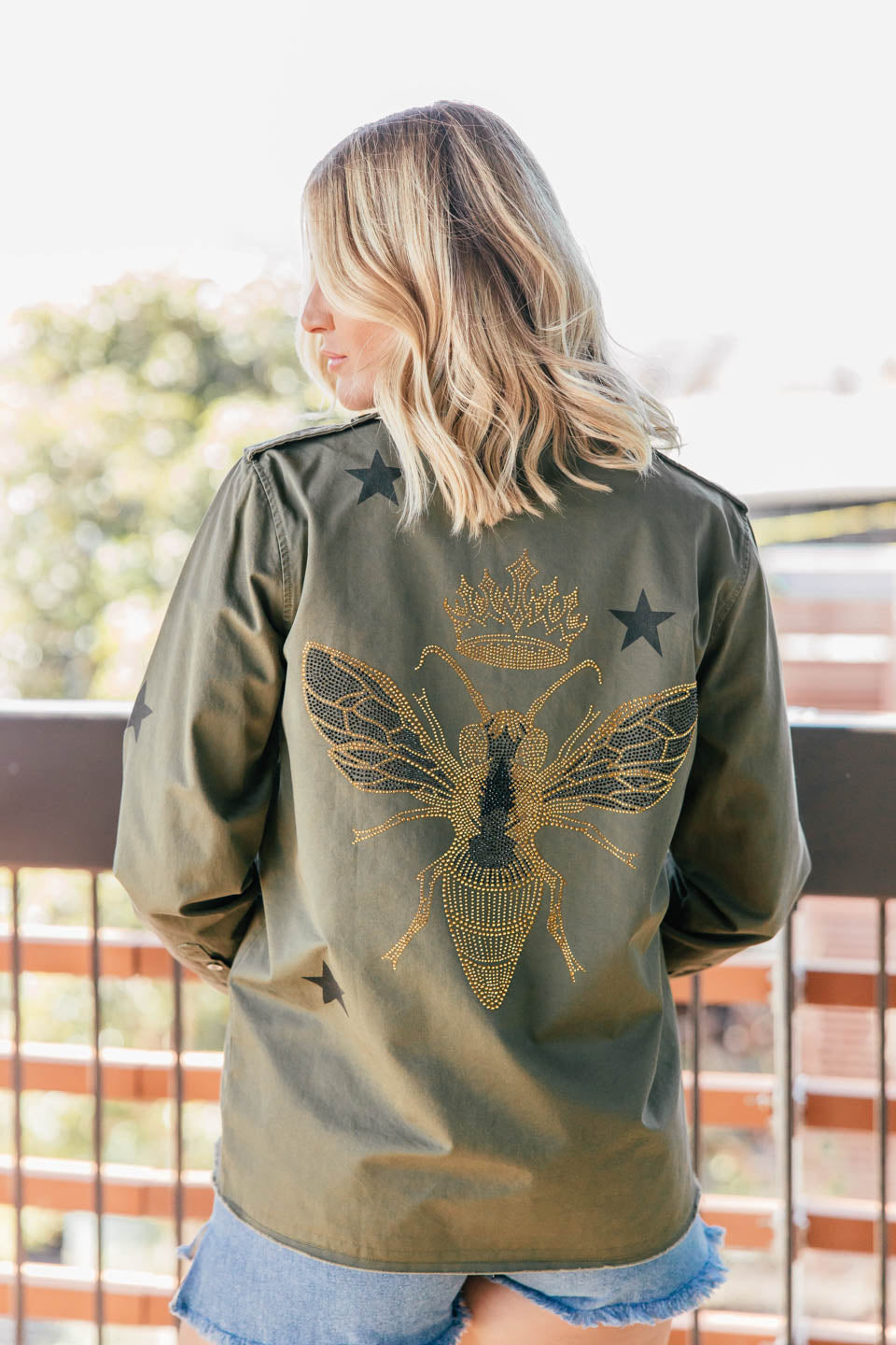 FINAL SALE!! Embellished Bee Shacket