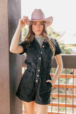 NEW!! The Cannon Romper in Washed Black by Show Me Your Mumu