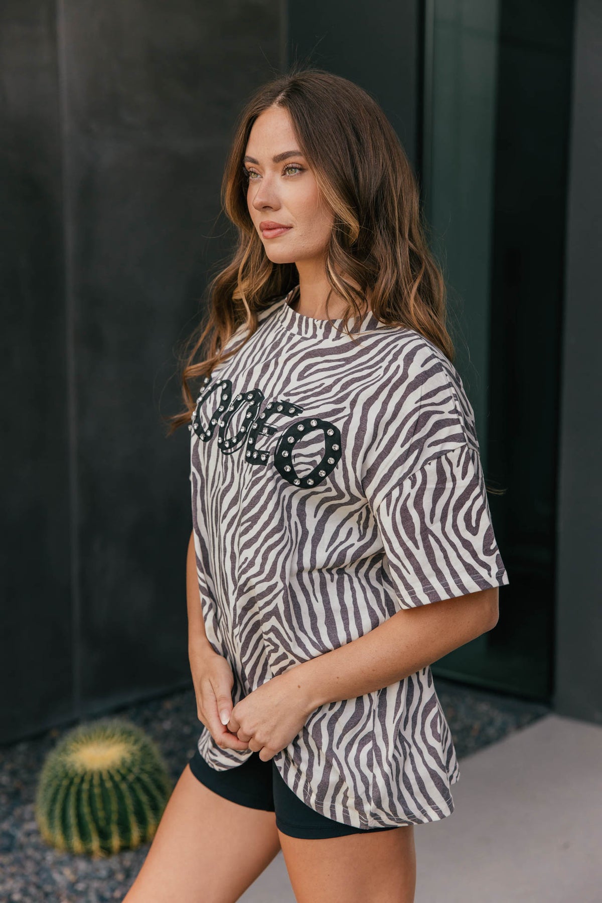 Rodeo Zebra Embellished Tee