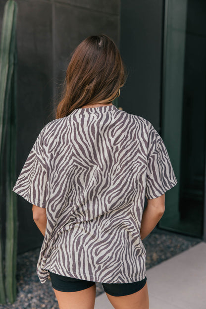 Rodeo Zebra Embellished Tee
