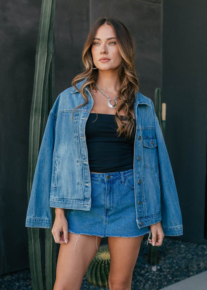 "It Girl" Oversized Denim Jacket