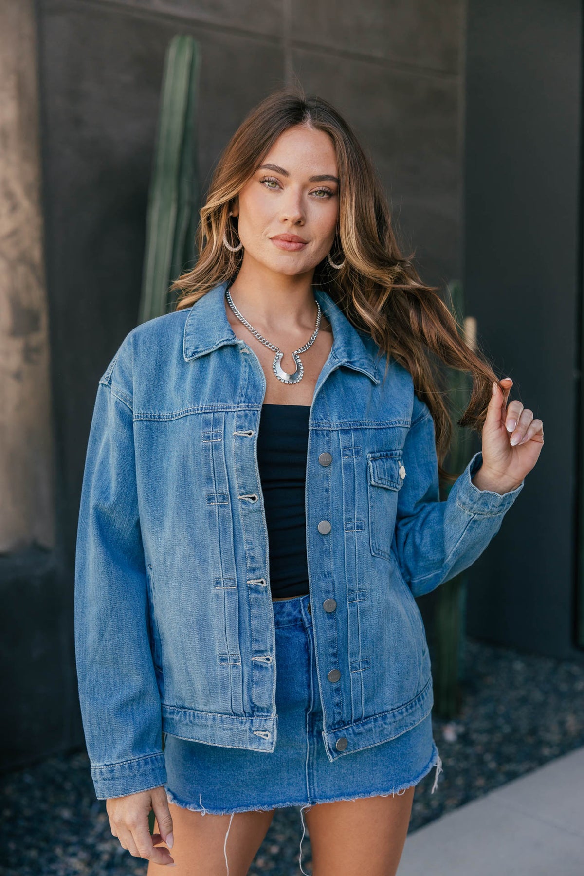 "It Girl" Oversized Denim Jacket