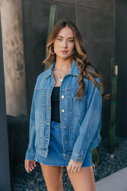 "It Girl" Oversized Denim Jacket