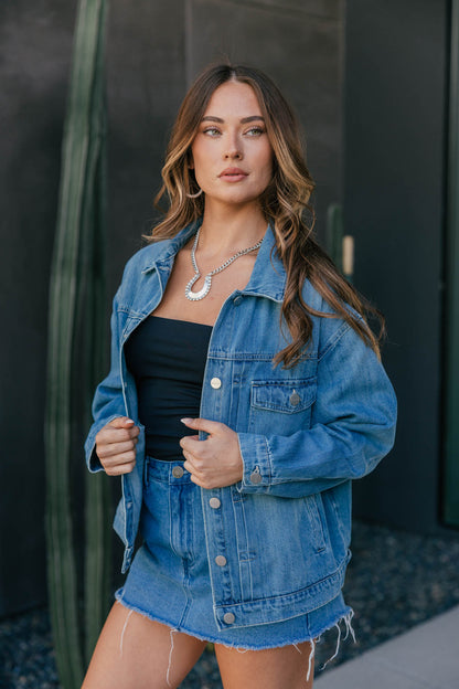 "It Girl" Oversized Denim Jacket