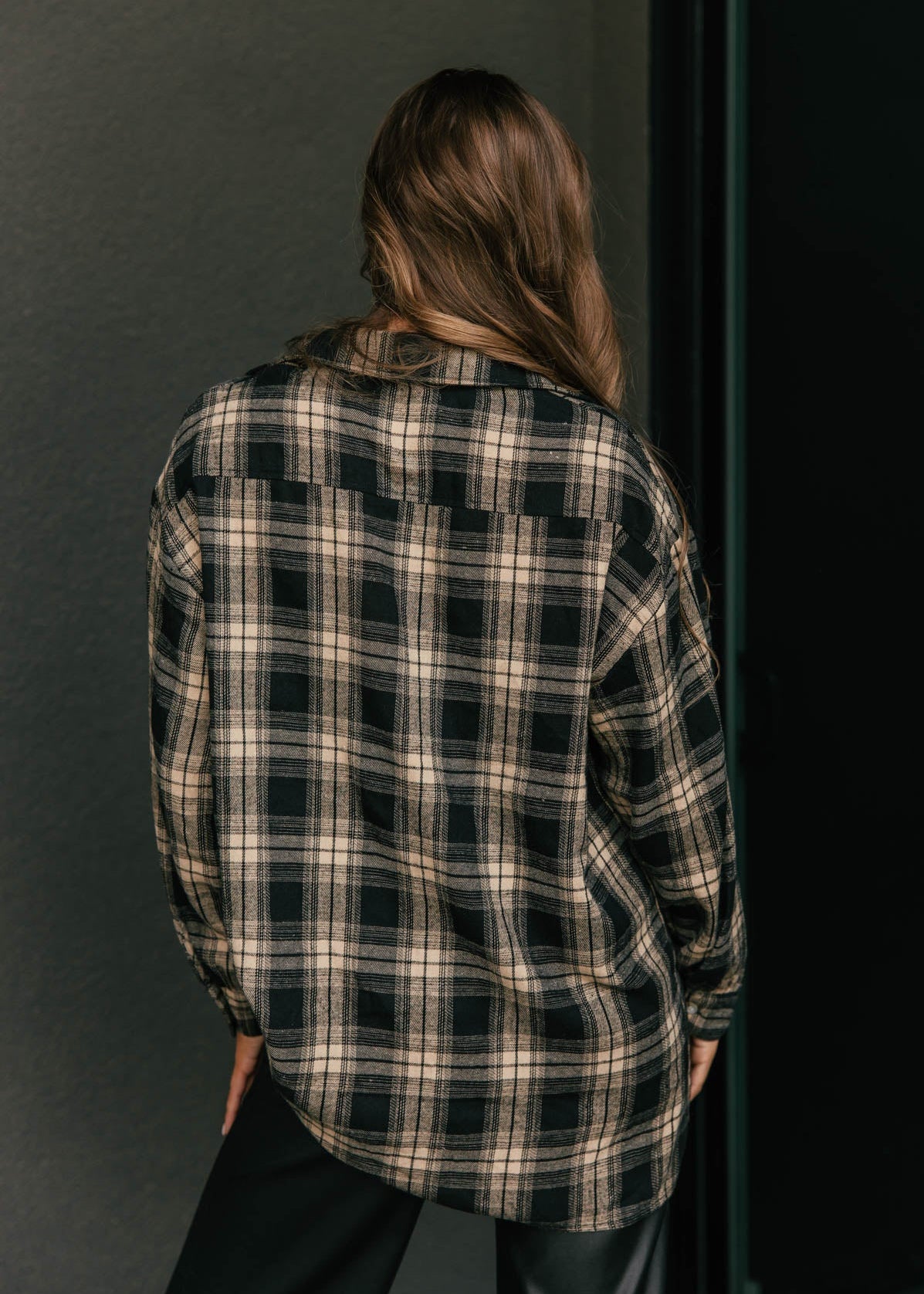 "Heritage" Plaid Button Down in Black