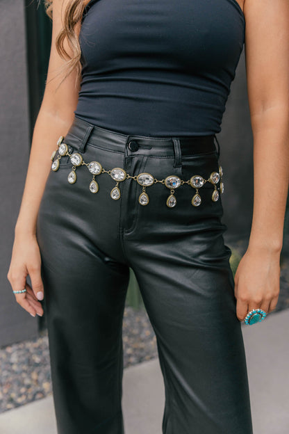 "Desert Diamond" Chain Belt in Gold