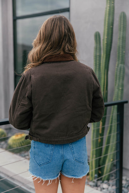 The "Claudine" Cropped Barn Jacket