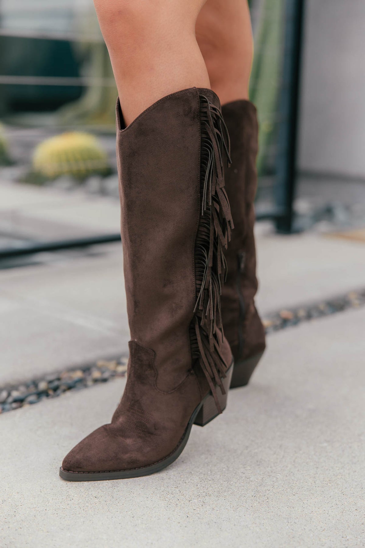 Dixie Fringe Boot in Chocolate