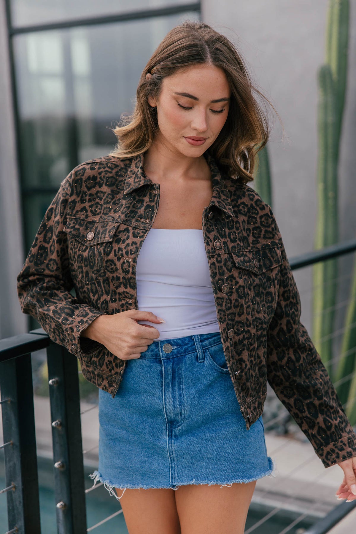 The "Wild Card" Leopard Print Rhinestone Jacket