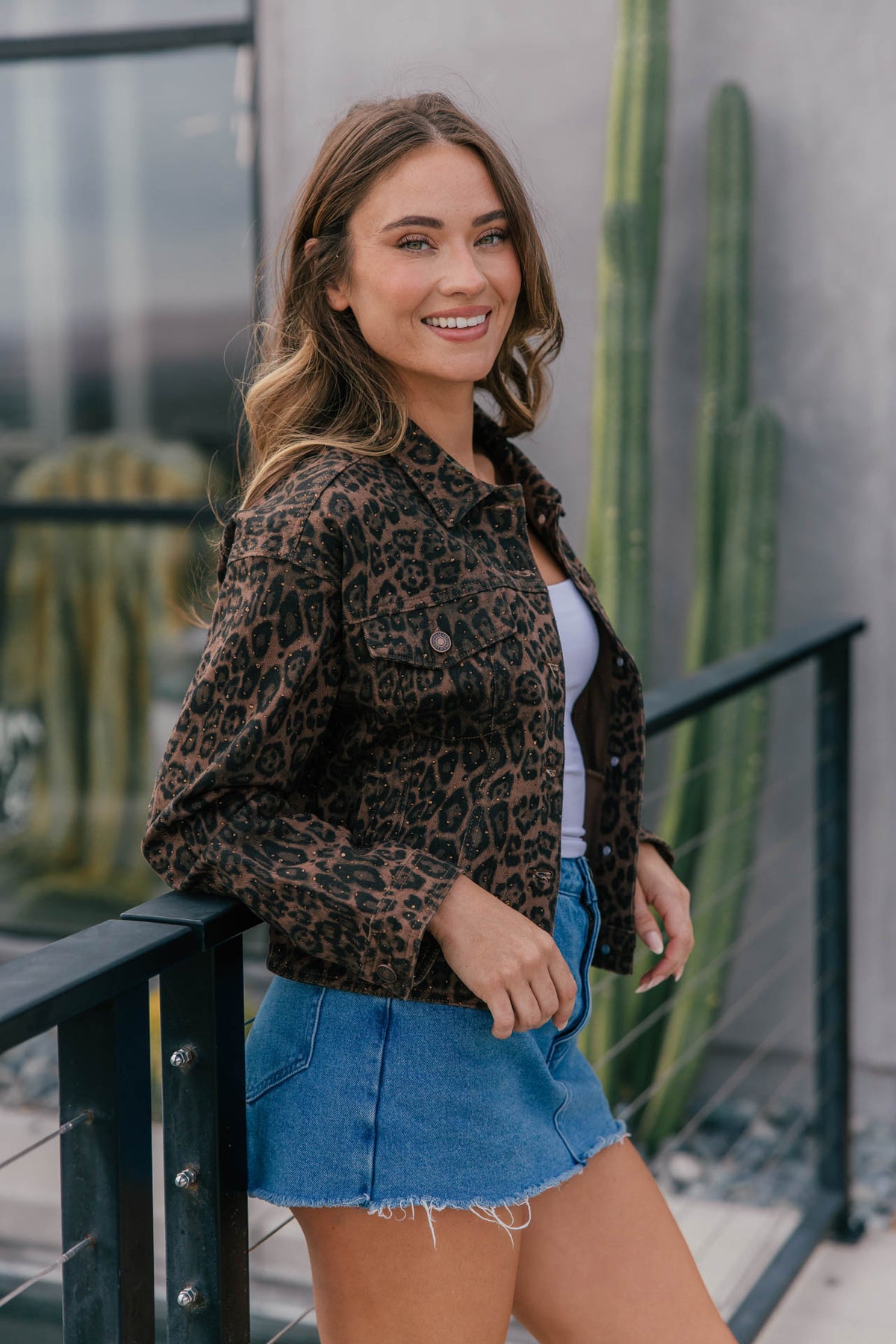 The "Wild Card" Leopard Print Rhinestone Jacket