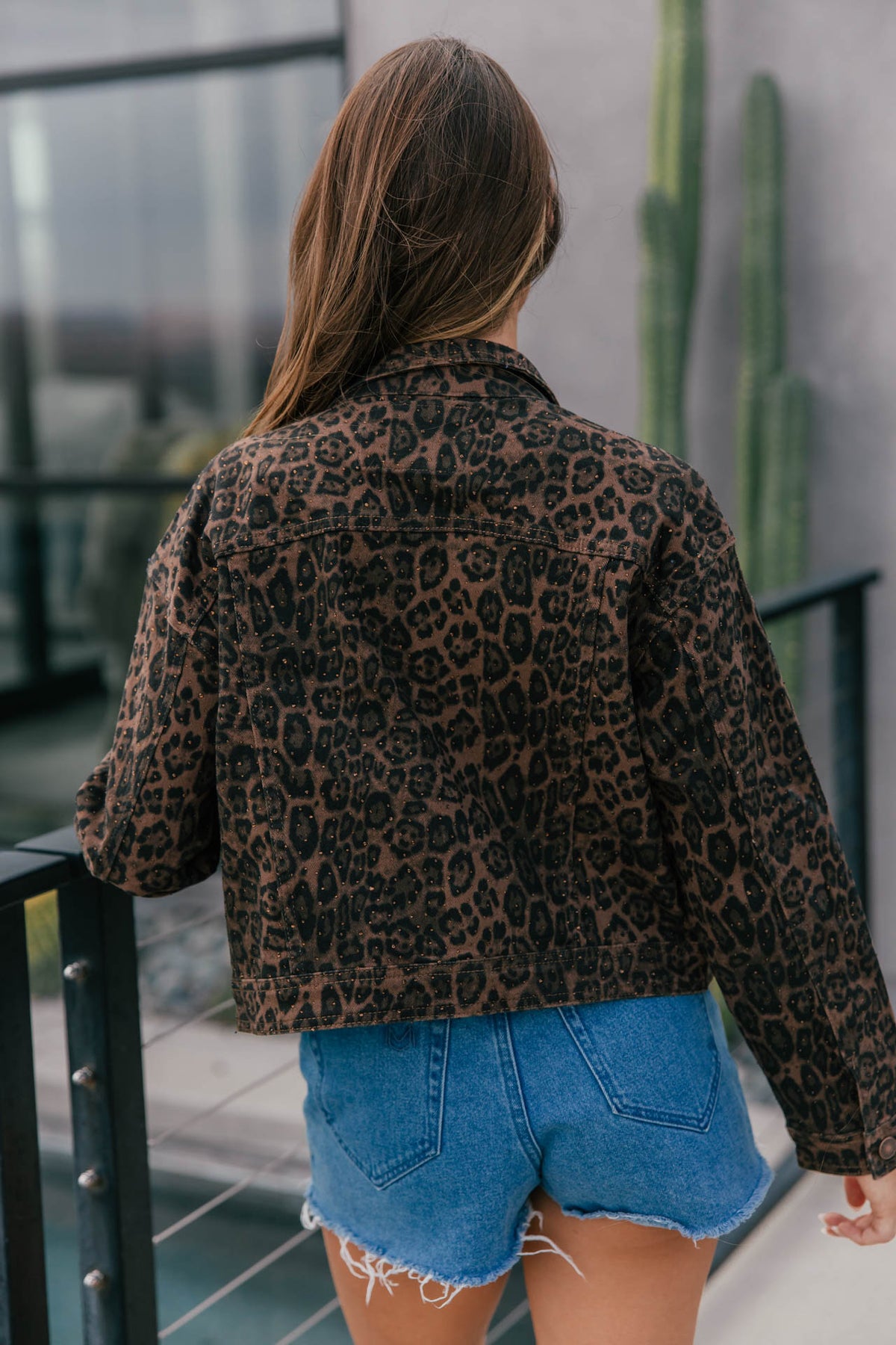 The "Wild Card" Leopard Print Rhinestone Jacket