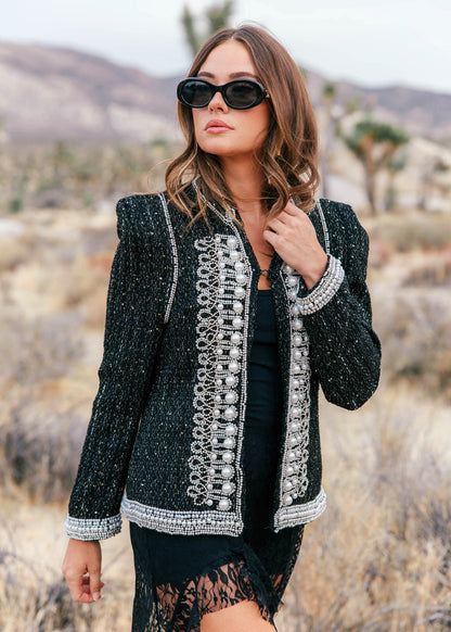 The "Cheval" Boucle Military Jacket