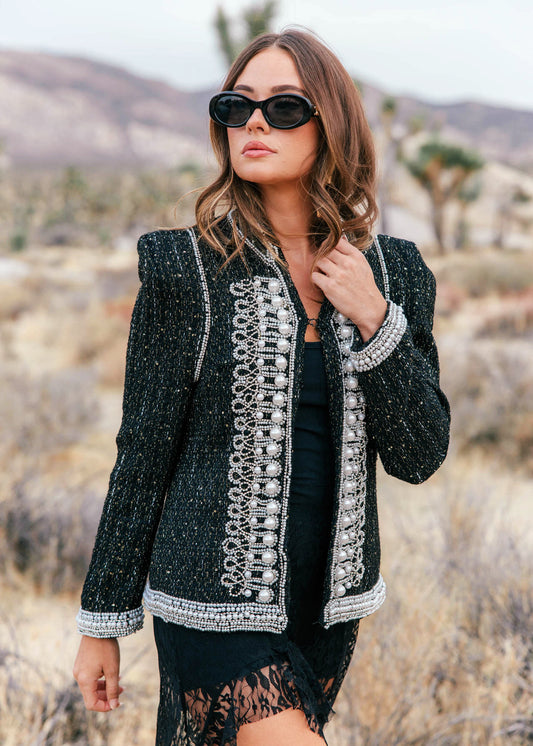 The "Cheval" Boucle Military Jacket