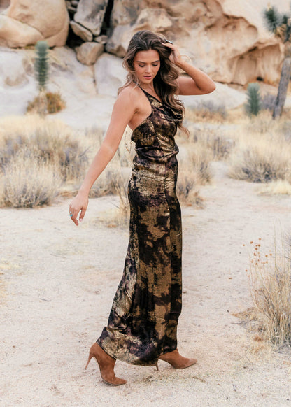 The "Sterling" Cowl Neck Maxi Dress
