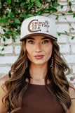 NEW!! Cowboy Country Club Trucker Hat in Brown