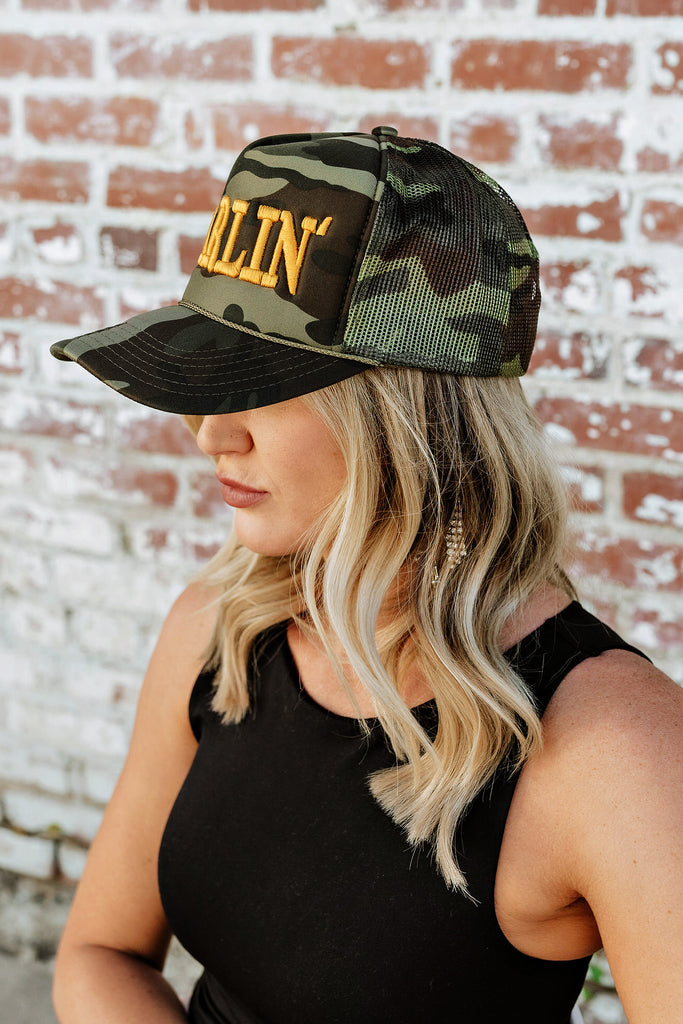 NEW!! DARLIN Trucker Hat in Camo by DARLIN' Brand