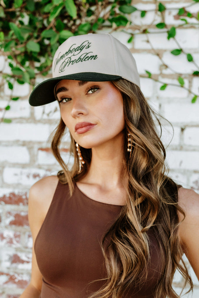 NEW!! "Somebody's..." Trucker Hat in Khaki/Green