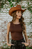 NEW!! The Kenny Faux Suede Cowboy Hat in Camel