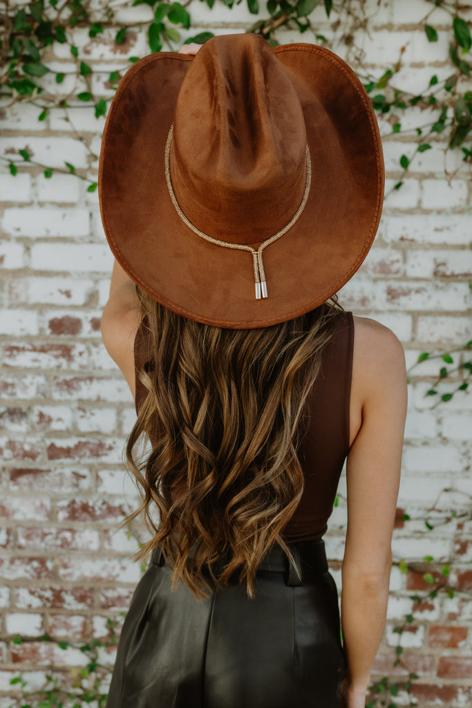 NEW!! The Kenny Faux Suede Cowboy Hat in Camel