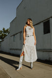 NEW!! The Kelsea Flowy Lace Maxi Skirt in Cream