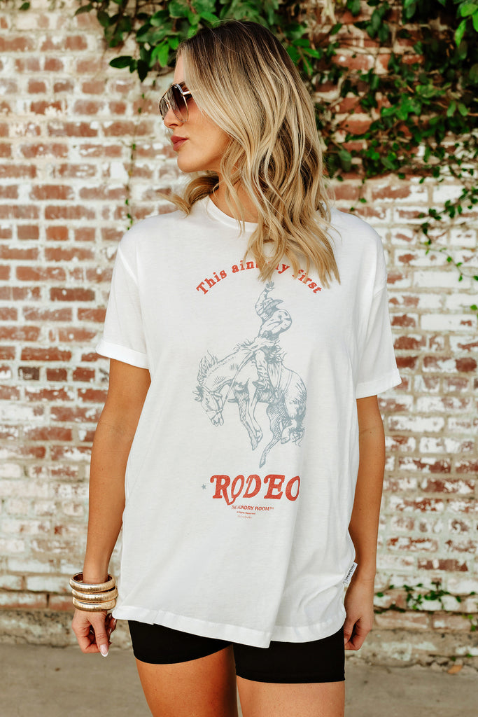 NEW!! First Rodeo Oversized Graphic Tee