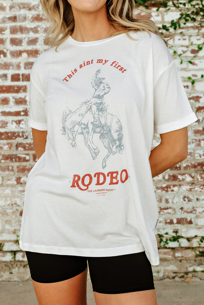 NEW!! First Rodeo Oversized Graphic Tee