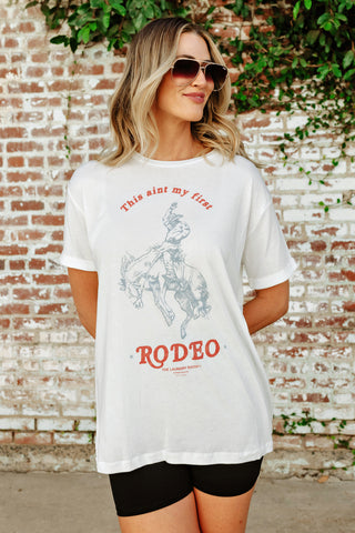 NEW!! First Rodeo Oversized Graphic Tee