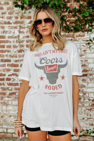 NEW!! Ain't My First Rodeo Oversized Tee